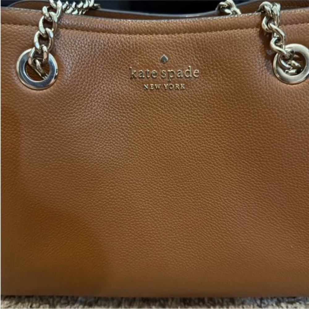 Kate Spade Tan Leather Shoulder Bag - Picture 5 of 10